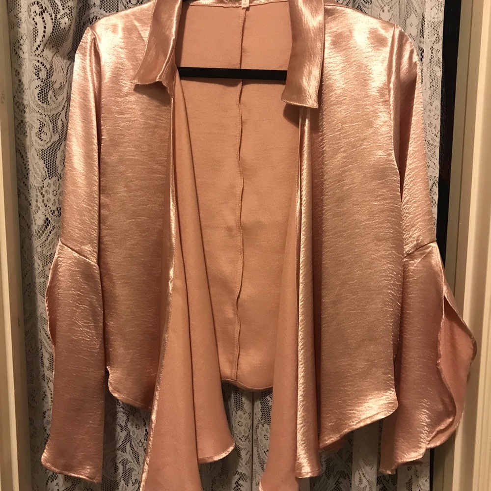 PEARL PINK SATIN JACKET